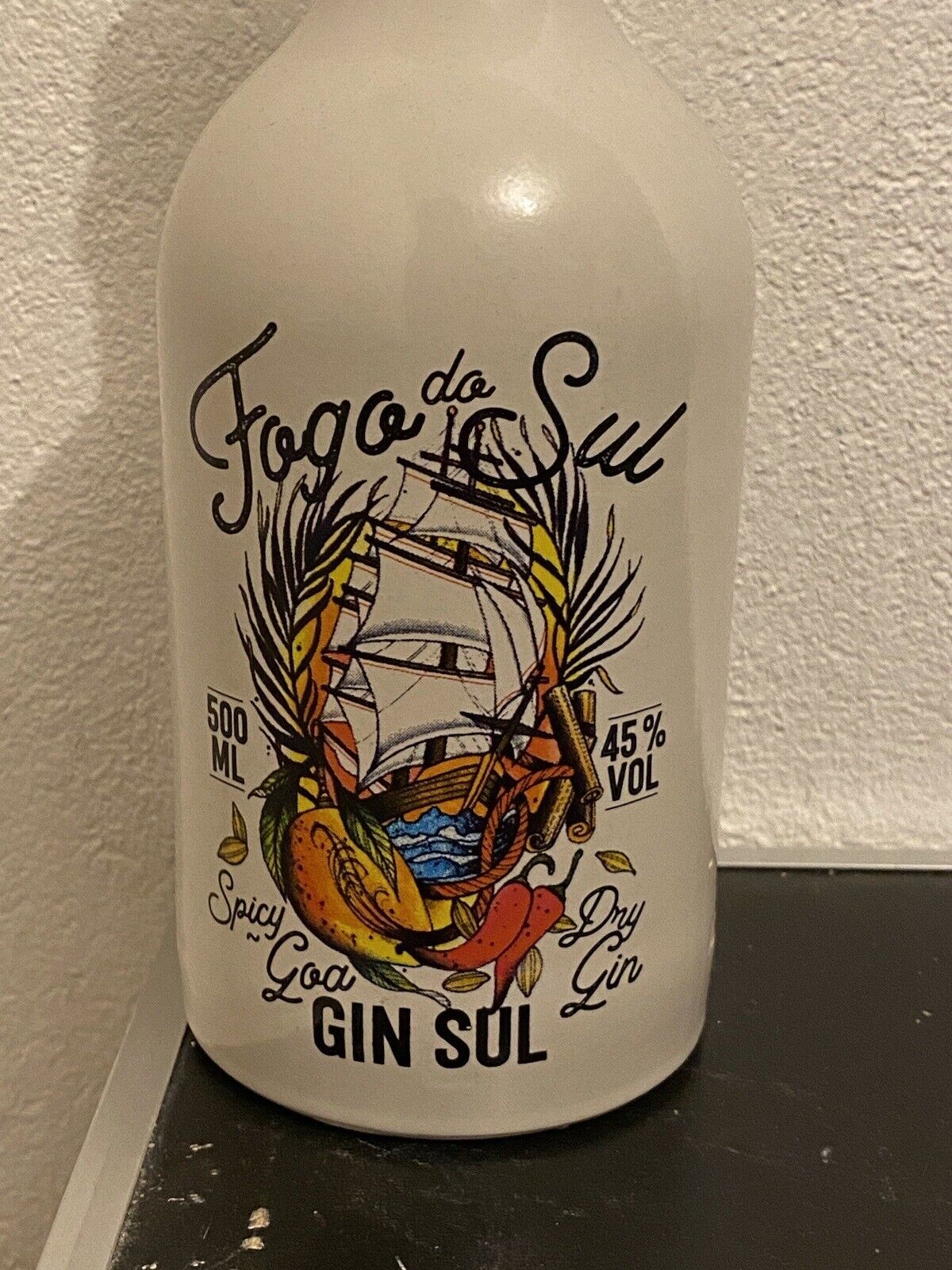 GIN SUL Fogo Do Sul Nr. 3694 6000 Limited Edition Gin Sonderedition 2019 Grün