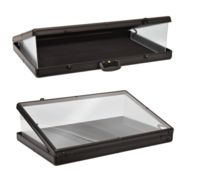 #ad 36quot;X24quot; Acrylic Clear Top Display Locking Travel Case Trading Coin Card Jewelry $178.88