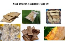 Organic Sun dried Banana leaves 100  Natural Cleaning 50 pcs new Free Shipping