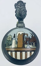 Mettlach 3221 Antique German Beer Stein Quideneus