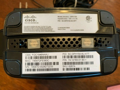 AT&T Wireless Cisco Microcell Extender DPH-154 Black (used)Free Shipping - 第 5/8 張圖片
