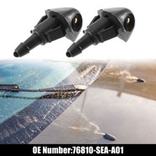 2XWindscreen Spray Type Washer Nozzles Jet For Honda Civic Fit Jazz Cr-V Accord