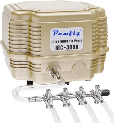 254 GPH Aquarium Air Pump Adjustable Quiet Oxygen Aerator Pump with Multi