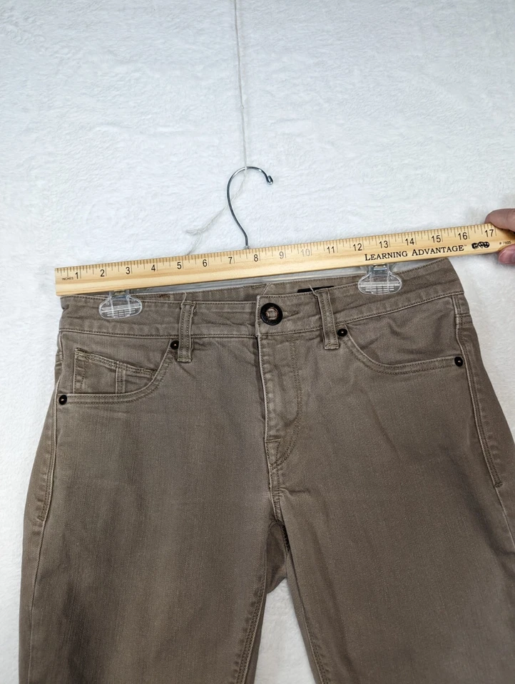 Volcom Vorta Slim Straight Brown Denim Pants Men's Size 29x27 - Image 3 of 4