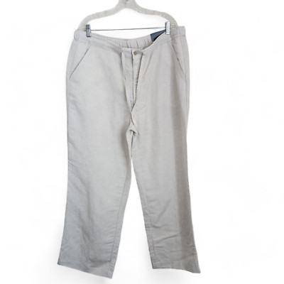 Axis LA Linen Pant Mens XL Pull on Drawstring Vacation Beach Tropical Cruise NWT