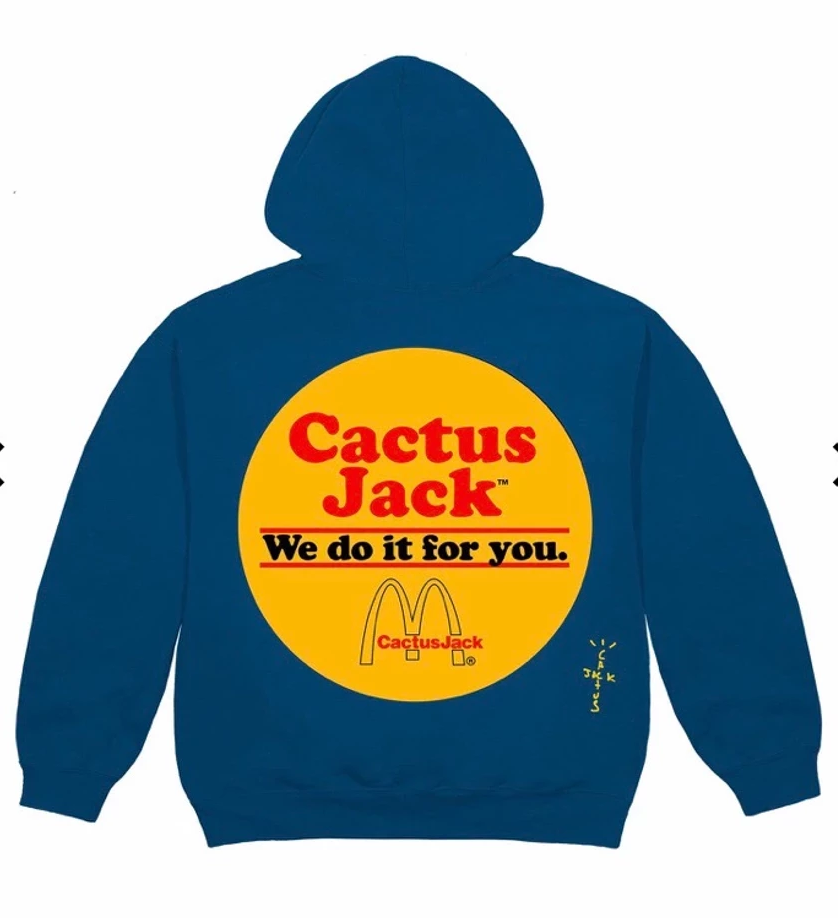 Travis Scott McDonald's Cactus Jack Sticker Hoodie Size M