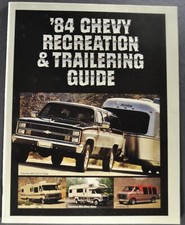 1984 Chevrolet RV Towing Brochure Car Pickup Suburban Van Motorhome Original 84