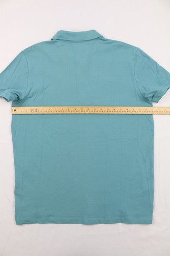Diesel Logo Mens T-Harry Short Sleeve Polo Shirt Steel Blue XL Zip Pique Mesh - Picture 15 of 16