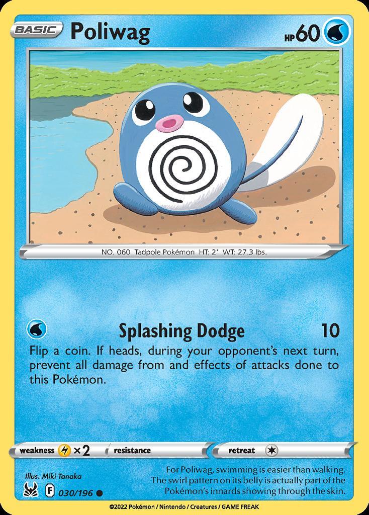 Pokemon Poliwag (30/217) Lost Origin NM