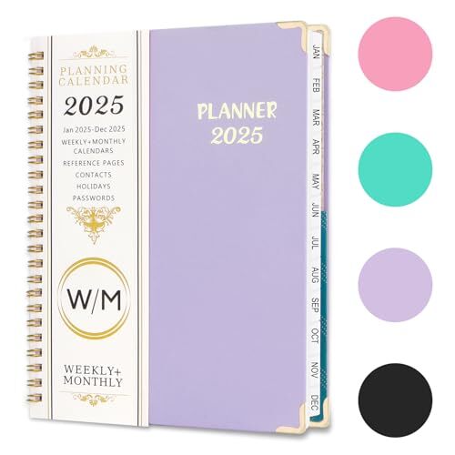 2025 Planner - Weekly and Monthly Planner 2025 Calendar Monthly Planner Daily...