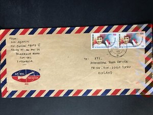 Indonesia #780//B242 Cover to Finland 1970-1999 Cover #981