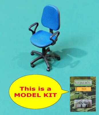 Eureka XXL 1/35 Modern Office Chair w/Wheels 1980s to Present [MODEL KIT] E-058
