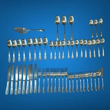 54 pc Wm Rogers IS Mary Lou Devonshire Silverplate 1938 by International Silver