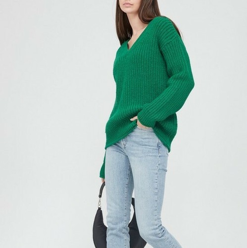 New V By Very Chunky Knit Rolled Trim 
