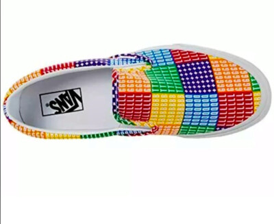 Vans Slip-on Pride Multi Color sneaker shoes MEN SIZE NEW CANVAS