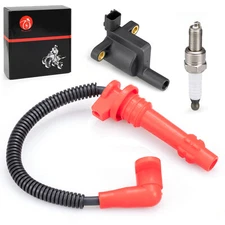 Ignition coil w/ Wire Cap & Spark plug for Polaris Sportsman 570 2015 2016- 2025