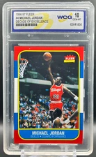 1996-97 Fleer Decade of Excellence Michael Jordan WCG 10 GEM MT Chicago Bulls #4