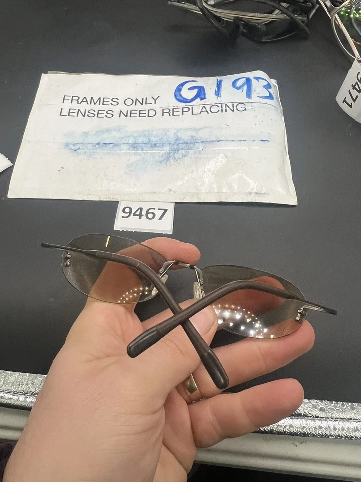 GAFAS DE SOL LINE3 Mc2/p GAFAS SIN MONTURA HECHAS EN JAPÓN Marrón Foto 3 de 4