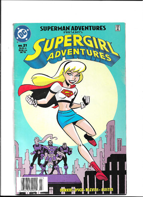 Superman Adventures #21 (1998) NEWSSTAND 1st Animated Supergirl SCARCE MID-GRADE