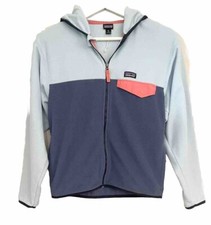 Patagonia Micro D Snap-T Jacket Girls Size XL 14 Blue Full Zip Back To School