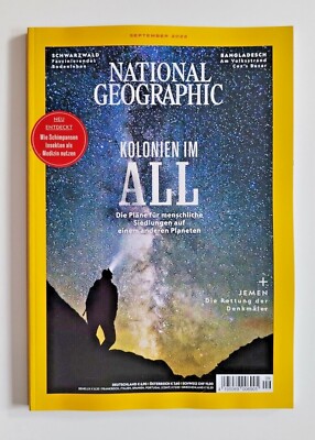 National Geographic August 9/2022 Kolonien im All ,Neu