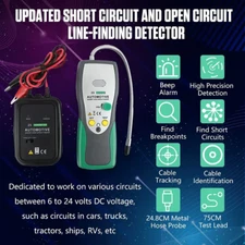 Automotive Short Open Finder Circuit Tester DC 6-24V Car Cable Wire Tracker Tool