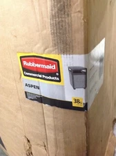 Rubbermaid Aspen 38G Hinged Top Receptacle 