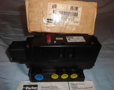Parker 4510BD20ABBE53 Pneumatic Electric Solenoid Valve 3/8'' NEW