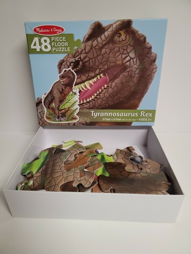 Melissa & Doug Floor Puzzle Tyrannosaurus Rex 48 Piece 3 ft x 2 ft Dino Shaped - Picture 12 of 12