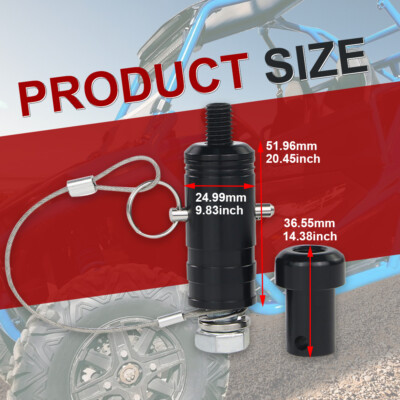 じゅん Aluminium 3/8-24 And 1/2-13 Threads Quick-Release Disconnect Whip