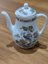 Wedgwood Kutani Crane MINIATURE Coffee Pot Ornament. Excellent Condition