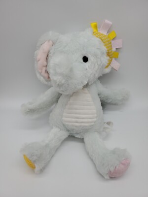 Gray Elephant Tags Stuffed Rattle Baby Plush Toy 12'' Target Make Believe Ideas