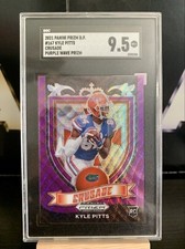 KYLE PITTS 2021 Draft Picks Rookie Purple Wave Prizm Crusade SGC 9.5 MINT+