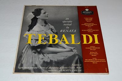 Tebaldi~An Operatic Recital by Renata~Alberto Erede~LL 1354~FAST SHIPPING