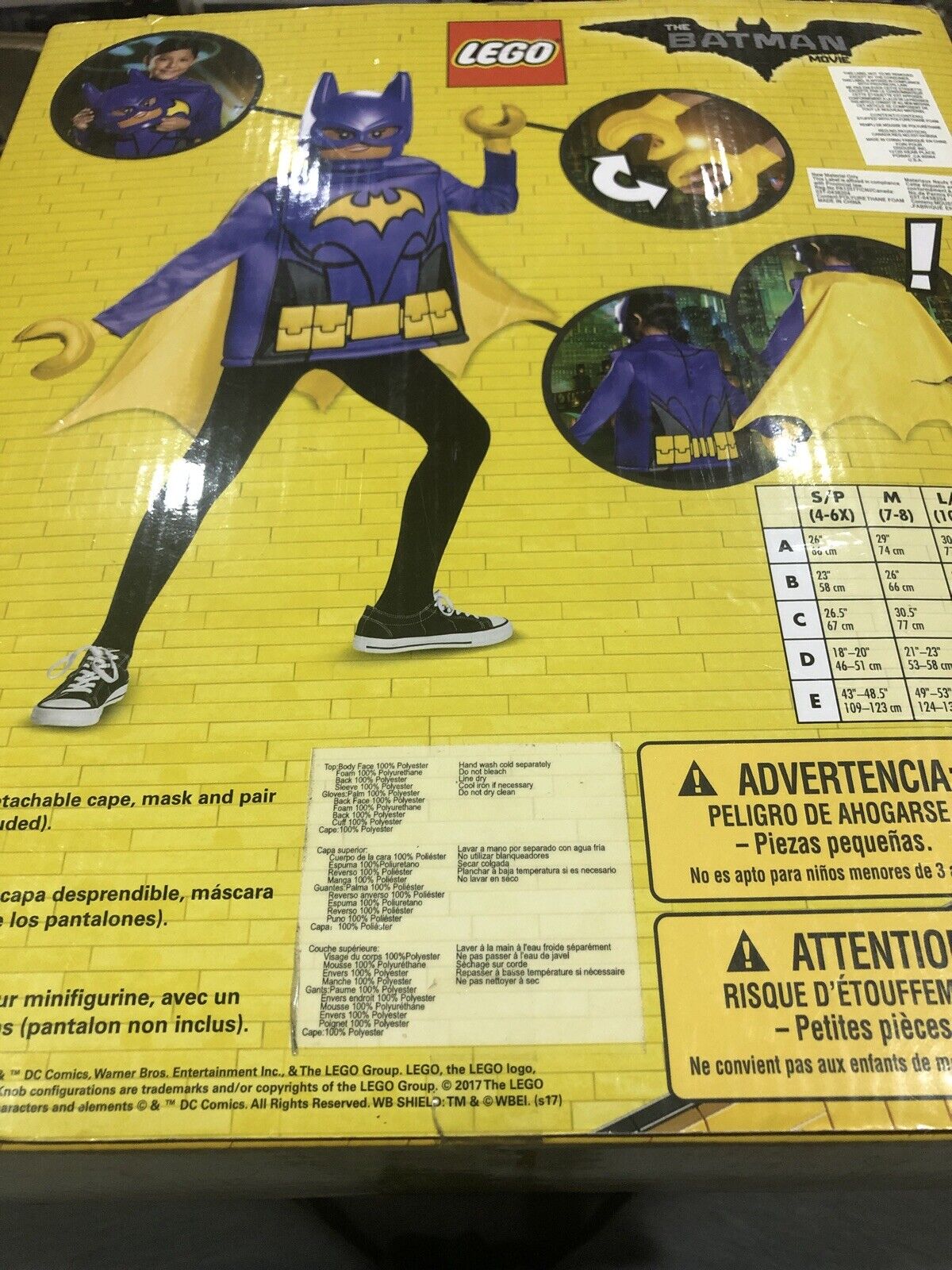 Costume da Batgirl Batman Lego per bambina. Consegna express