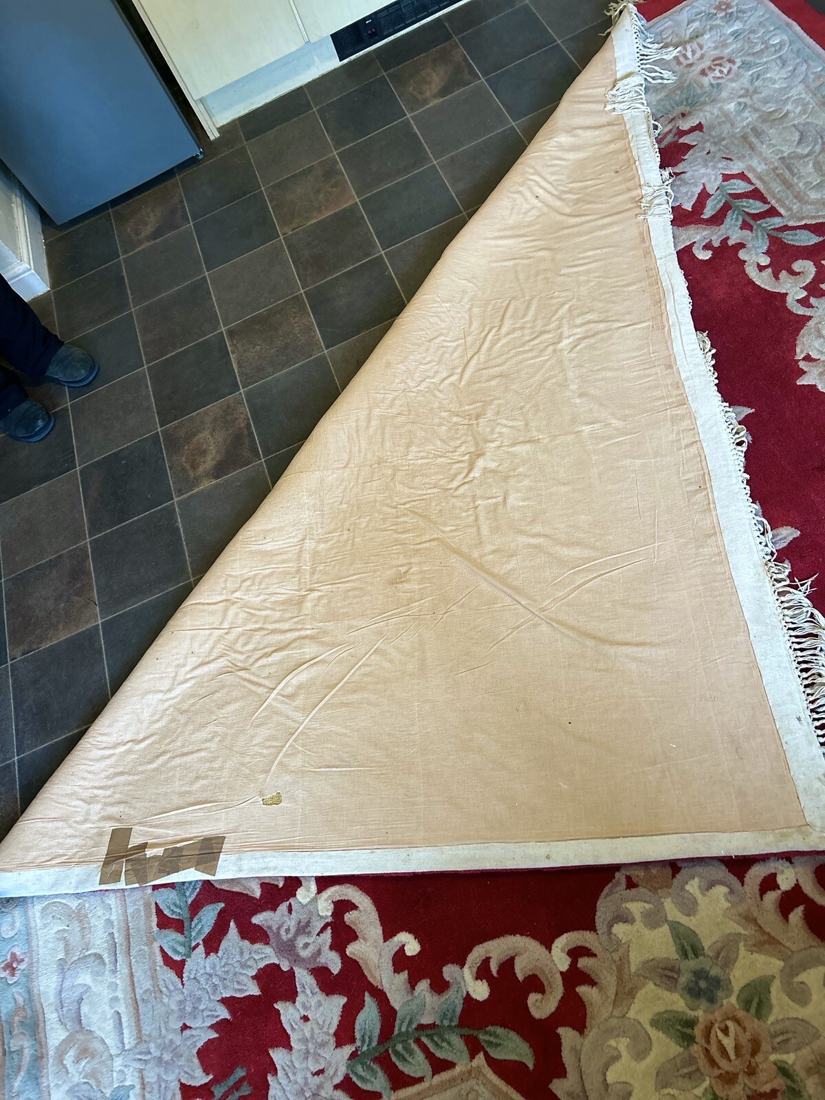 Large Vintage Chinese Wool Rug eBay