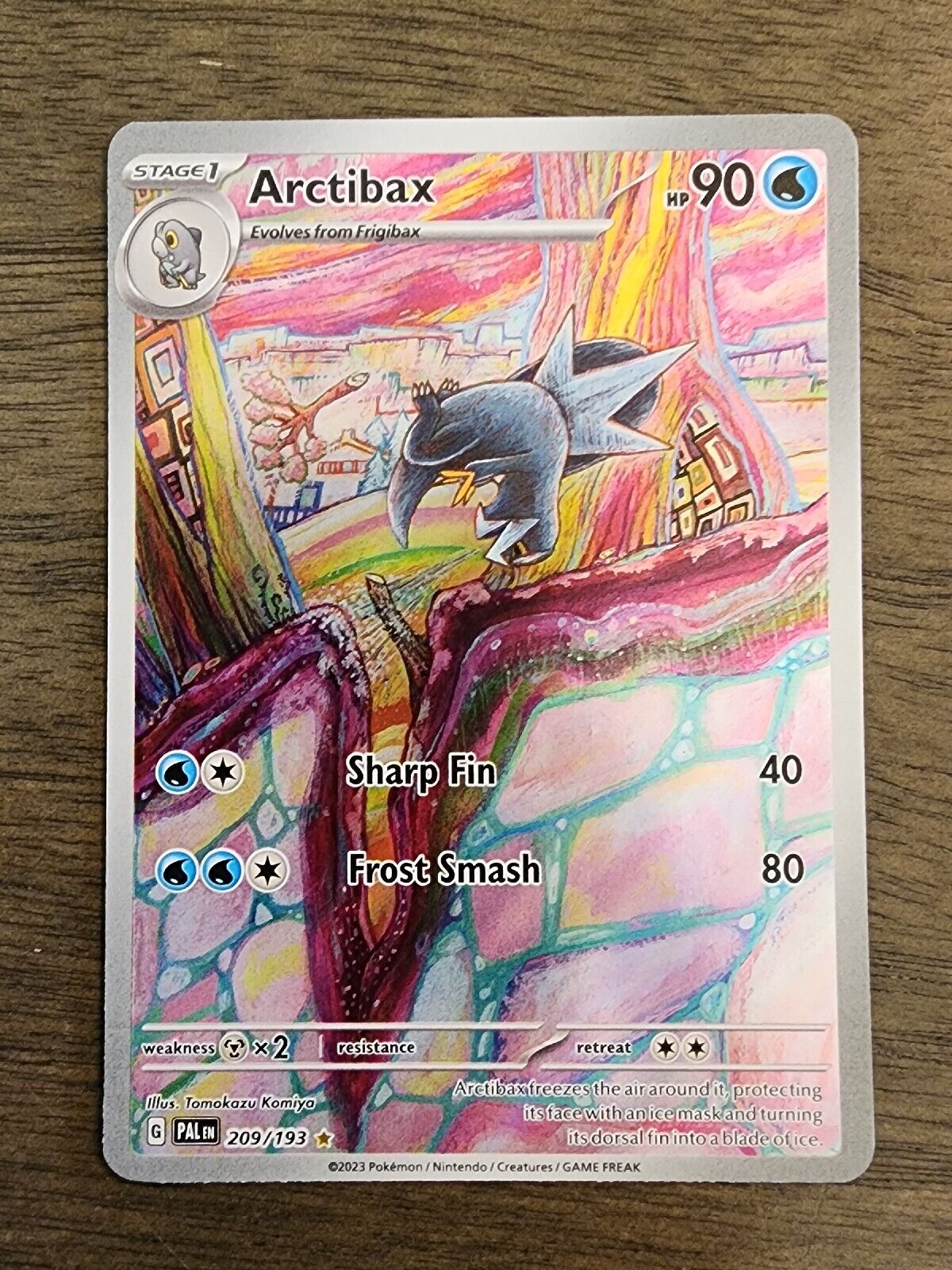 Carta Pokémon - Arctibax 59/193 - Evolução em Paldea - Copag em