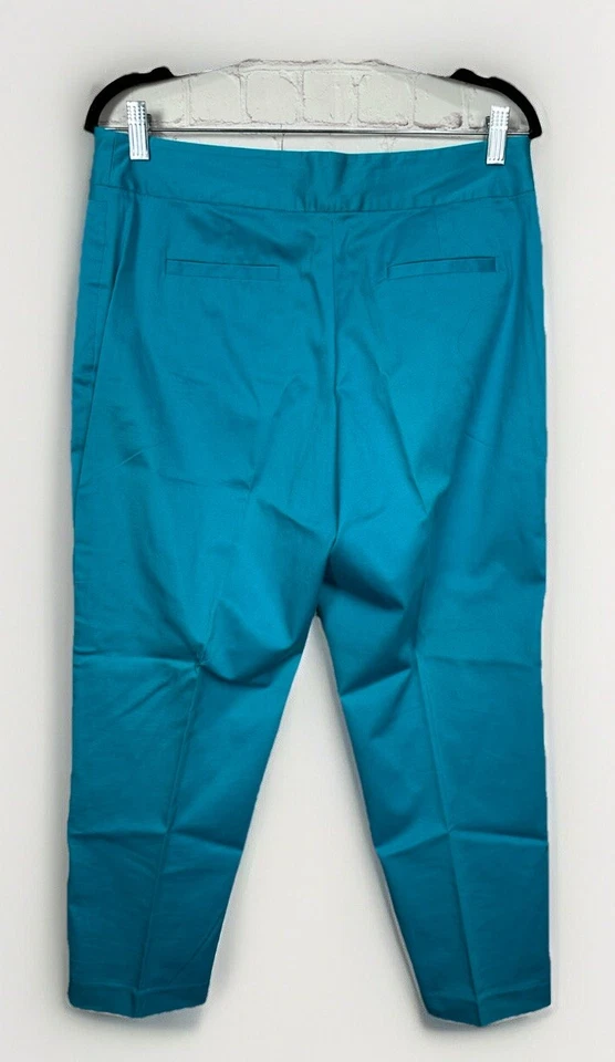Ruby Rd Womens blue cotton stretch pants, sz 10 casual workwear office - Image 2 of 3
