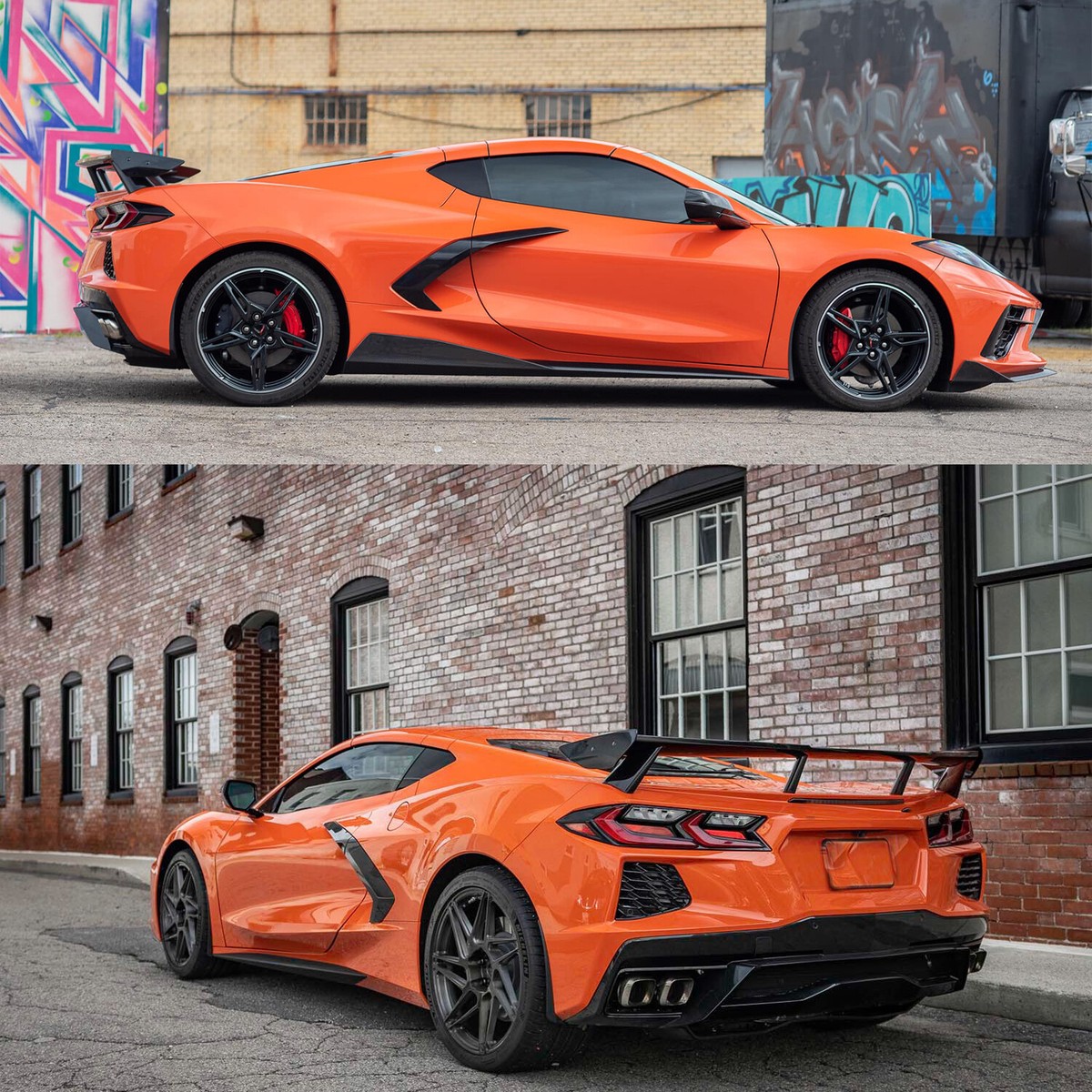 CARBON FLASH Painted For 2020-2025 Corvette C8 Rear Trunk Lid High