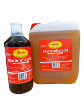 MariendistelöL 100% Rein, 6 L (5L Kan. + 1L Flasche) Kaltgepresst, Pferde,Hunde
