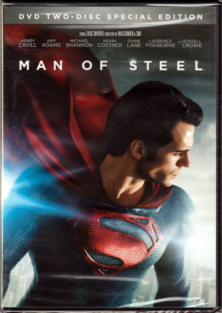 Man of Steel DVD Movie Special Edition Henry Cavill Superman Action DC  Comics 883929479092