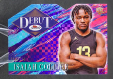 2024-25 Topps Finest Isaiah Collier RC Debut 119/125 Die Cut Purple X-Fractor D6
