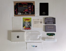 Super NES - Demon's Crest Cartridge & Packaging + Bonus Reproduction Replica Box