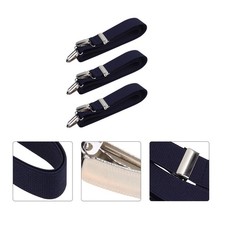 3Pcs Adjustable Dark Blue Aluminum Alloy Mitten Clips for Kids Gloves