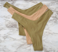 Skims 2027 Fits Everybody Dipped Front Thong 3-Pack Panties Plus US Size 3X