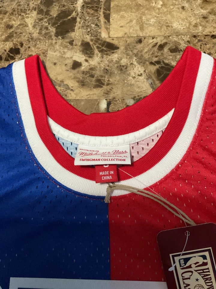 Men's New Jersey Nets Drazen Petrovic Mitchell & Ness Swingman Jersey S NWT $135 - Image 4 of 4