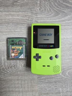 Nintendo Game Boy Color  - CGB-001  Handheld Konsole - Top Zustand - Grün- Neon