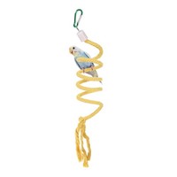 FüR Bird Rope Perch Swing Spiral 99 Cm, Gelb