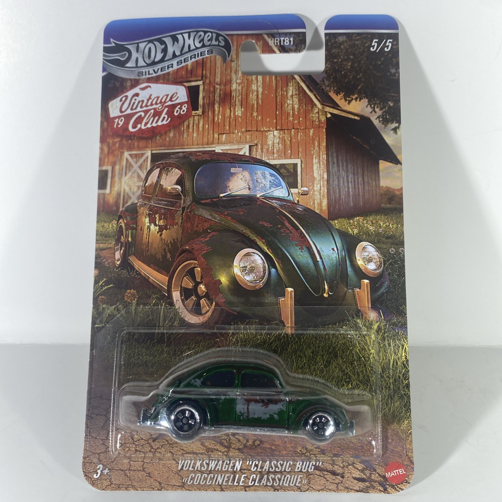 FREE SHIPPING 2025 Hot Wheels 1968 VINTAGE CLUB  5/5 VOLKSWAGWN 