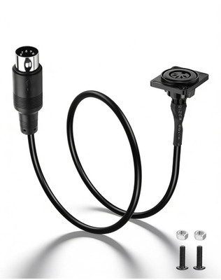 5-Pin DIN MIDI Extension Cable, Female to Male, 1.64FT for Instruments